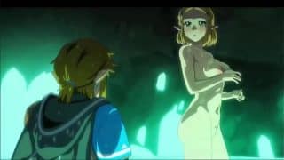 Blonde Zelda Girl Suck In The Pool // Uncensored Hentai 2D